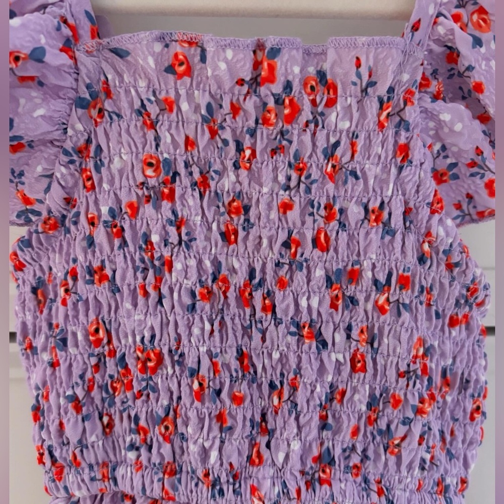 EUC Mabel + Honey Picnic Florals Dress Size 2T - Picture 3 of 5